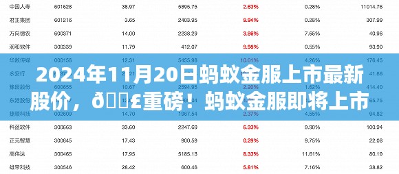 ??重磅！螞蟻金服即將上市，最新股價(jià)走勢(shì)揭秘（2024年螞蟻金服上市最新股價(jià)更新）