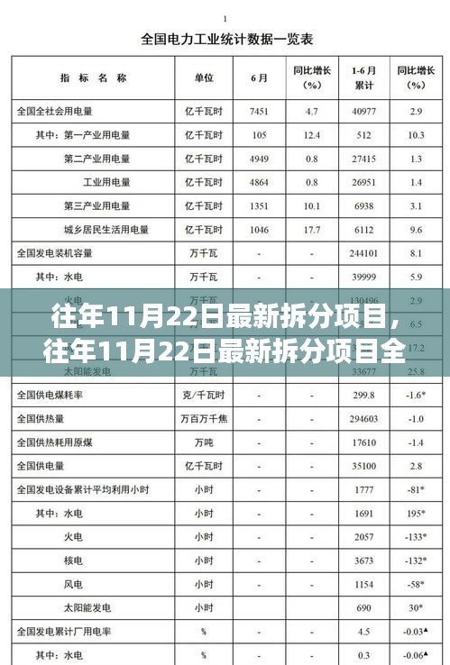 往年11月22日最新拆分項目深度解析，洞悉動向，引領(lǐng)未來發(fā)展趨勢
