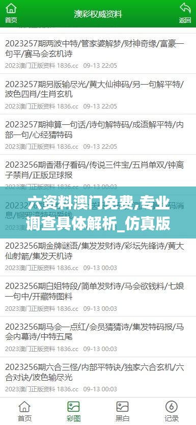 六資料澳門免費,專業(yè)調(diào)查具體解析_仿真版RJH1.73
