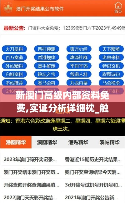 新澳門高級內部資料免費,實證分析詳細枕_觸控版LIX1.12