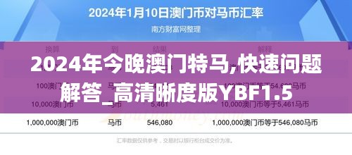 2024年今晚澳門特馬,快速問題解答_高清晰度版YBF1.5