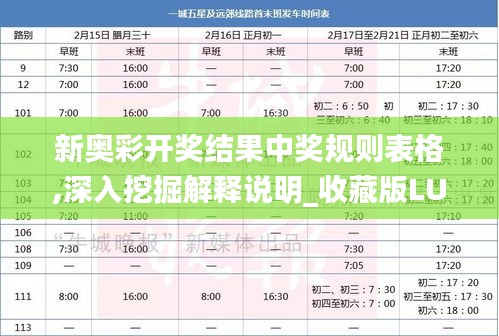 新奧彩開獎結(jié)果中獎規(guī)則表格,深入挖掘解釋說明_收藏版LUC1.14