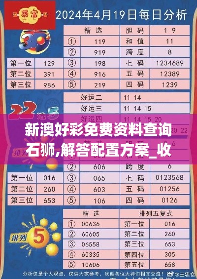 新澳好彩免費(fèi)資料查詢(xún)石獅,解答配置方案_收藏版EWC1.23