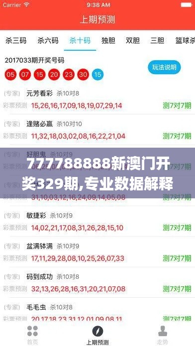 777788888新澳門開獎329期,專業(yè)數(shù)據(jù)解釋設(shè)想_持久版SFP11.8