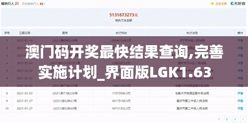 澳門碼開獎(jiǎng)最快結(jié)果查詢,完善實(shí)施計(jì)劃_界面版LGK1.63