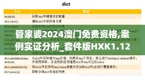 管家婆2024澳門免費資格,案例實證分析_套件版HXK1.12