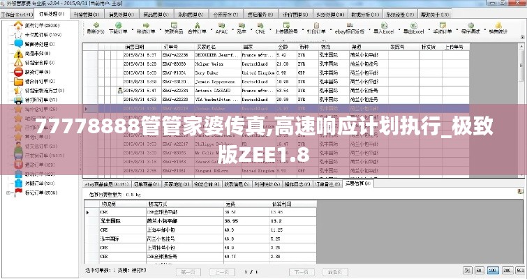 77778888管管家婆傳真,高速響應計劃執(zhí)行_極致版ZEE1.8