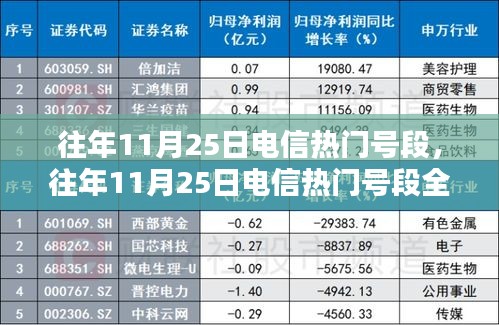 往年11月25日電信熱門號段全面解析，特性、體驗(yàn)、對比及用戶洞察
