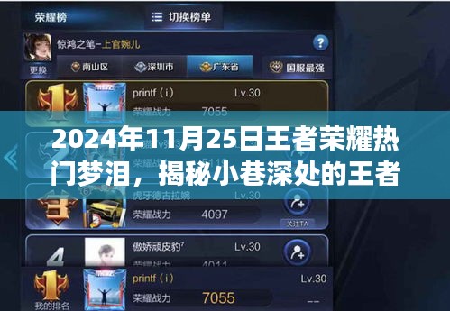 揭秘夢淚王者小店，榮耀與美食的奇妙交匯（2024年11月25日）