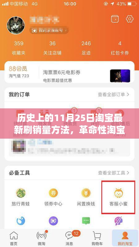 揭秘淘寶革命性刷銷量利器，歷史上的11月25日最新科技體驗(yàn)揭秘之旅