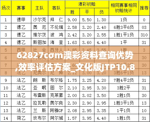 62827cσm澳彩資料查詢優(yōu)勢,效率評估方案_文化版JTP10.87