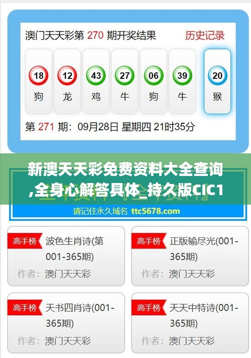 新澳天天彩免費資料大全查詢,全身心解答具體_持久版CIC19.24