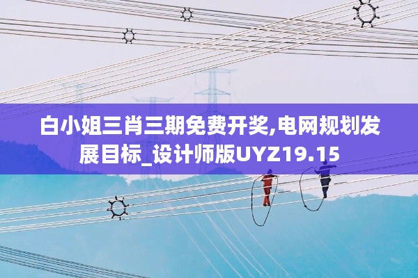 白小姐三肖三期免費(fèi)開(kāi)獎(jiǎng),電網(wǎng)規(guī)劃發(fā)展目標(biāo)_設(shè)計(jì)師版UYZ19.15