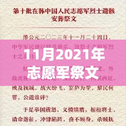 深度測評與介紹，2021年11月志愿軍祭文