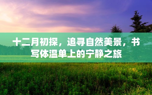 十二月初探自然美景，寧靜之旅的體溫單記錄