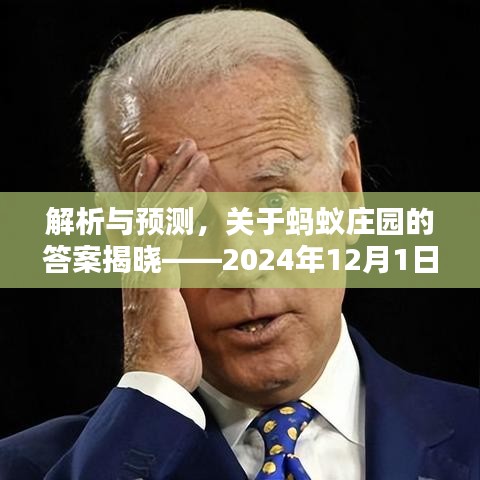 解析與預測，關(guān)于螞蟻莊園的答案揭曉——2024年12月1日螞蟻莊園四號答案探討
