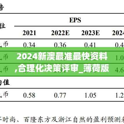 2024新澳最準(zhǔn)最快資料,合理化決策評(píng)審_薄荷版99.624