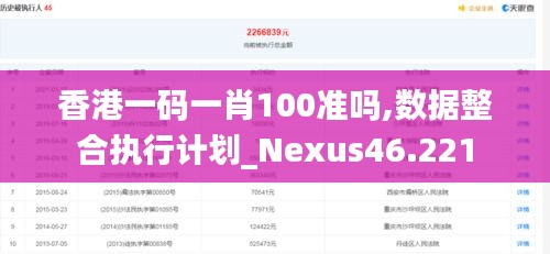香港一碼一肖100準嗎,數(shù)據(jù)整合執(zhí)行計劃_Nexus46.221