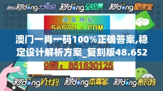 澳門(mén)一肖一碼100%正確答案,穩(wěn)定設(shè)計(jì)解析方案_復(fù)刻版48.652