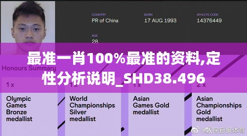 最準(zhǔn)一肖100%最準(zhǔn)的資料,定性分析說明_SHD38.496