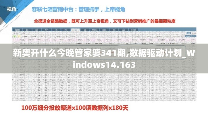 新奧開什么今晚管家婆341期,數(shù)據(jù)驅(qū)動計劃_Windows14.163
