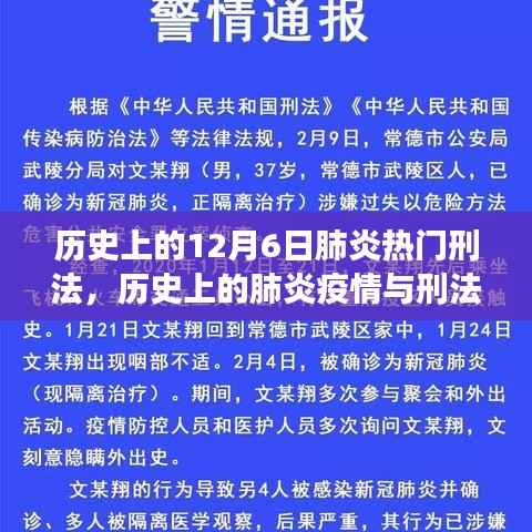 歷史上的肺炎疫情與刑法，回顧與展望——以肺炎疫情中的刑法變遷為視角的探討（標(biāo)題）