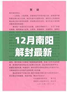 南陽(yáng)十二月解封后的溫馨日常故事