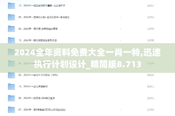 2024全年資料免費(fèi)大全一肖一特,迅速執(zhí)行計(jì)劃設(shè)計(jì)_精簡版8.713