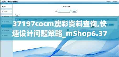 37197cocm澳彩資料查詢,快速設(shè)計(jì)問題策略_mShop6.373