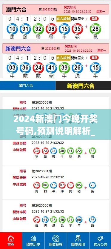 2024新澳門今晚開獎(jiǎng)號(hào)碼,預(yù)測說明解析_2DM7.533