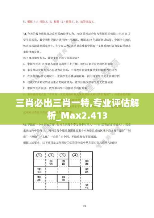 三肖必出三肖一特,專業(yè)評估解析_Max2.413