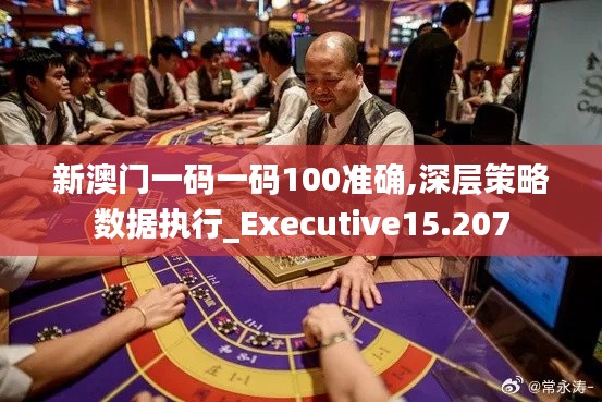 新澳門一碼一碼100準確,深層策略數據執(zhí)行_Executive15.207