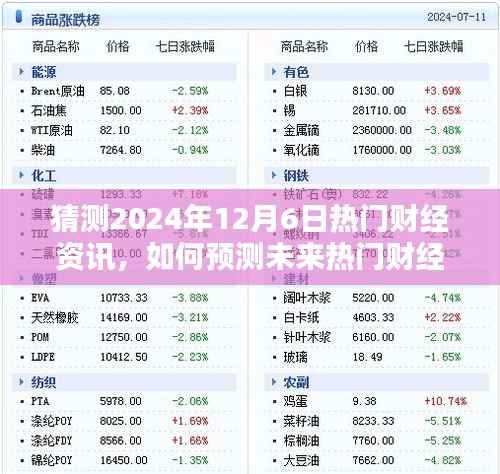 2024年12月6日財經(jīng)資訊預測指南，如何洞悉未來熱門財經(jīng)動態(tài)