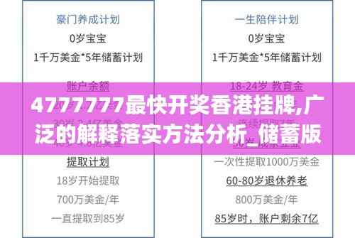 4777777最快開獎(jiǎng)香港掛牌,廣泛的解釋落實(shí)方法分析_儲(chǔ)蓄版5.546
