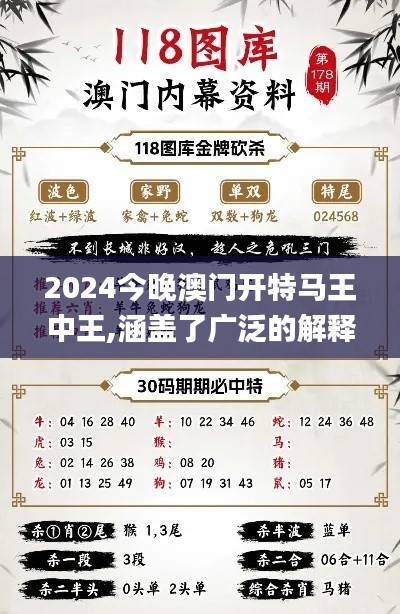 2024今晚澳門開特馬王中王,涵蓋了廣泛的解釋落實方法_Prime10.714