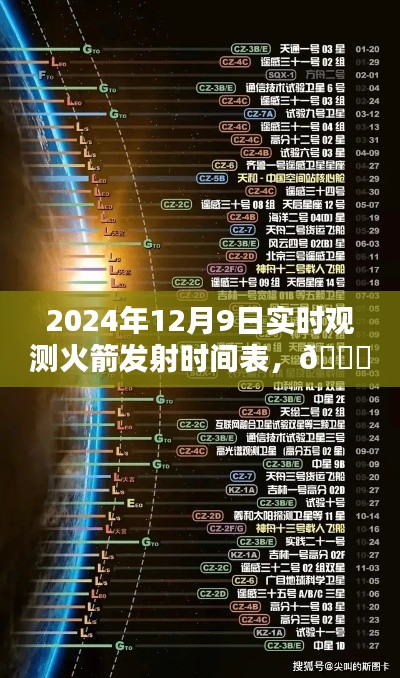 2024年12月9日火箭發(fā)射實(shí)時(shí)觀測(cè)指南，發(fā)射時(shí)間表一覽