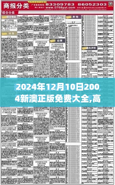 2024年12月10日2004新澳正版免費(fèi)大全,高效實(shí)施方法解析_T4.699