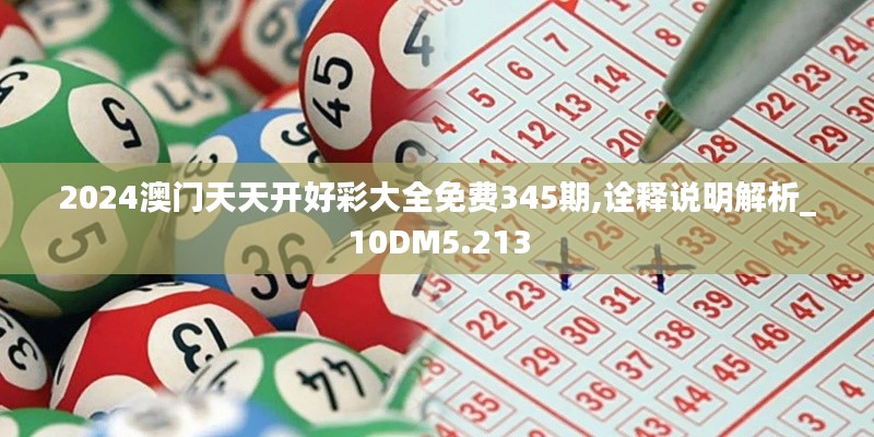 2024澳門天天開好彩大全免費345期,詮釋說明解析_10DM5.213