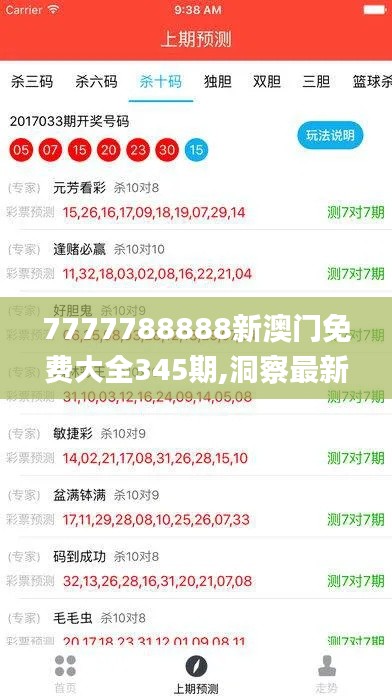7777788888新澳門免費(fèi)大全345期,洞察最新開獎(jiǎng)趨勢(shì)_FHD9.609