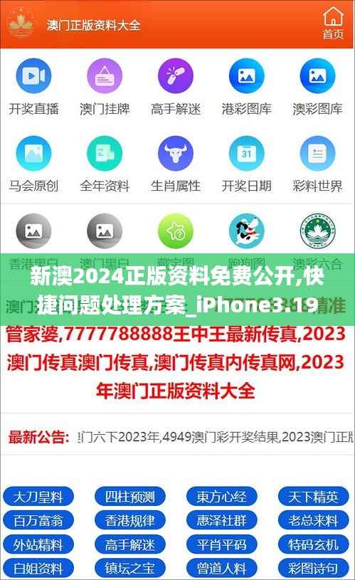 新澳2024正版資料免費(fèi)公開(kāi),快捷問(wèn)題處理方案_iPhone3.197