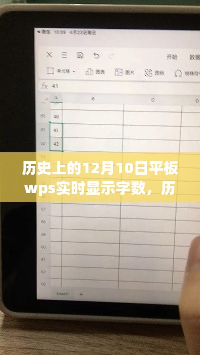 平板WPS實時顯示字數(shù)技術革新歷程，歷史上的12月10日回顧