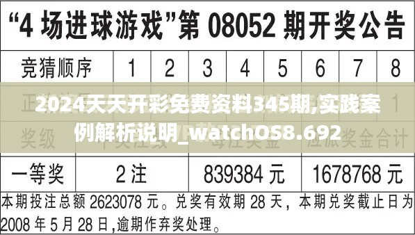 2024天天開彩免費資料345期,實踐案例解析說明_watchOS8.692