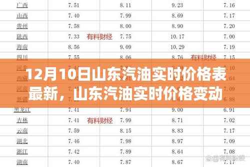 山東汽油實(shí)時(shí)價(jià)格變動(dòng)背后的多維度考量及最新價(jià)格表發(fā)布(12月10日)