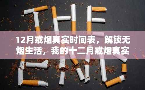 我的十二月戒煙之旅，真實時間表與無煙生活的解鎖