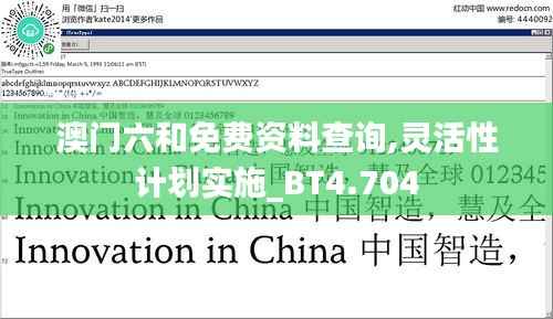 澳門六和免費資料查詢,靈活性計劃實施_BT4.704