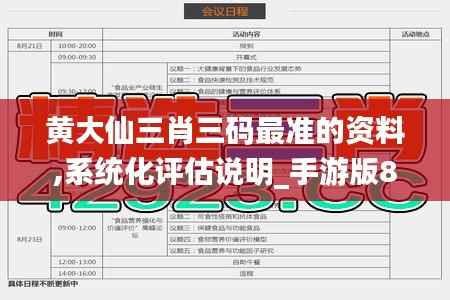 黃大仙三肖三碼最準的資料,系統(tǒng)化評估說明_手游版8.141