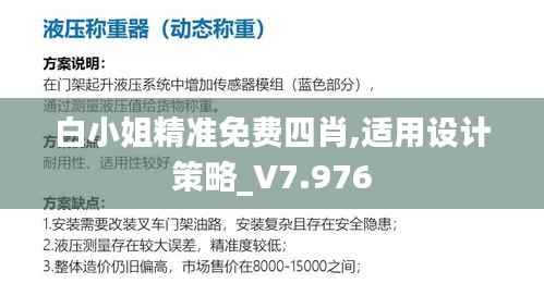 白小姐精準(zhǔn)免費(fèi)四肖,適用設(shè)計(jì)策略_V7.976