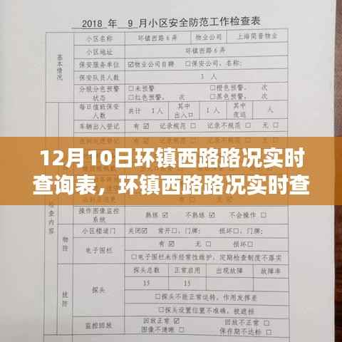 掌握出行必備工具，環(huán)鎮(zhèn)西路路況實(shí)時(shí)查詢表（12月10日更新）