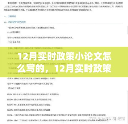 12月實(shí)時(shí)政策小論文撰寫(xiě)指南，掌握方法與技巧