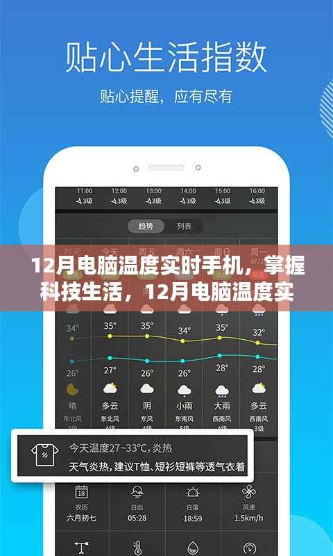 掌握科技生活，12月電腦溫度實時手機監(jiān)控解析